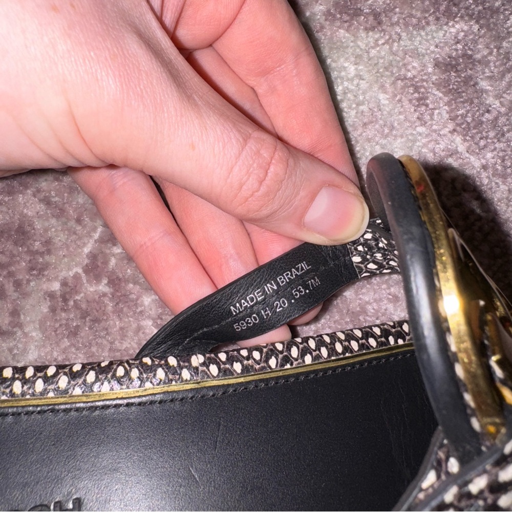 Tory Burch Black and Gold Sandals - Picture 6 of 6